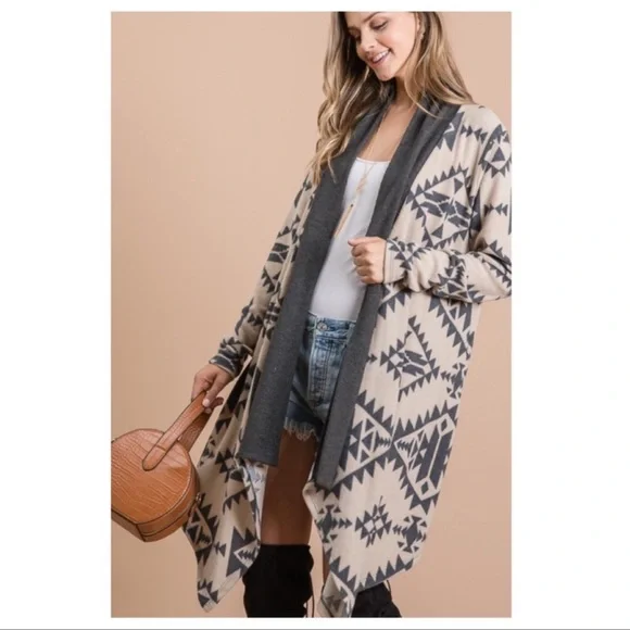 ❗️NEW❗️Aztec Open Cardigan - Picture 2 of 8